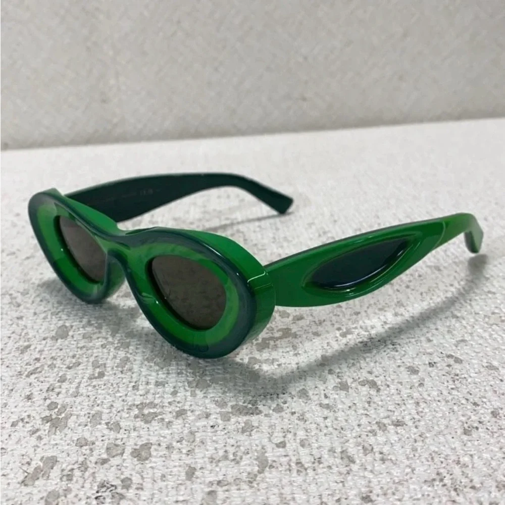 Bottega Veneta Green Sunglasses